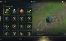 conta wild rift platina 4, 9 skins + conta pc