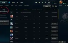 Conta LOL Gold 4 67%Win rate MMR Platina +28 -5