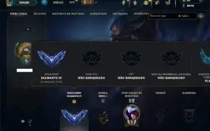 Diamante 4 com 32 Champs e 6 Skins