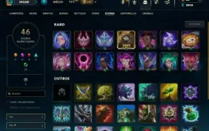 Diamante 4 com 32 Champs e 6 Skins