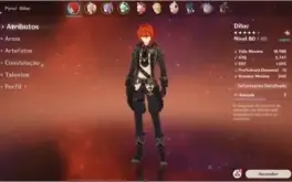 Acc Genshin, AR 45, Diluc C1, Keqing, Orgulho Celestial