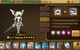 Reroll Summoners War lvl10 com Valkyrja Light - Akroma