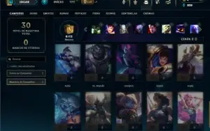 Bronze 2 com 33 Champs e 5 Skins +2 Fragmentos