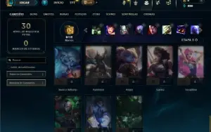 Bronze 2 com 33 Champs e 5 Skins +2 Fragmentos