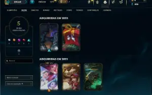 Bronze 2 com 33 Champs e 5 Skins +2 Fragmentos