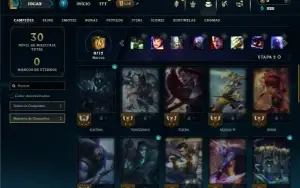 Bronze 2 com 33 Champs e 5 Skins +2 Fragmentos