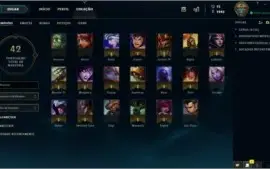 Conta League of Legends lvl 21, 19 campeões 2 skins.