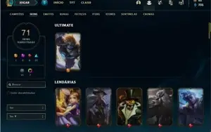 Conta prata 3 com 93 Champs e 71 Skins