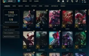 Conta prata 3 com 93 Champs e 71 Skins
