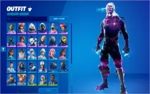 Conta de FORTNITE com GALAXY, 87 SKINS e SALVE O MUNDO