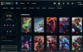 Conta Gold com 226 skins full champs