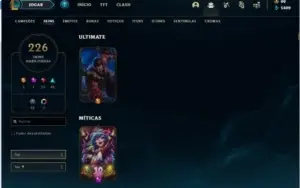 Conta Gold com 226 skins full champs