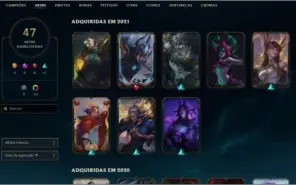 Conta de lol lvl 71 plat 1 mmr d4/d3 64 skin nunca tomou ban