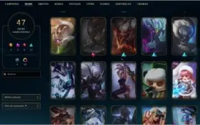 Conta de lol lvl 71 plat 1 mmr d4/d3 64 skin nunca tomou ban
