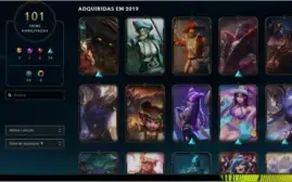 CONTA LOL EX DIAMANTE IV + TROCO O EMAIL DA CONTA + 101 SKIN