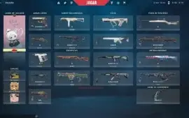 CONTA TOP VALORANT | 96 SKINS | 11 FACAS | 😲😲😲