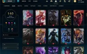 Conta LoL Bronze 140 Skins Praticamente Unranked