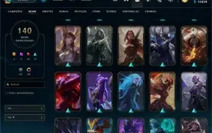 Conta LoL Bronze 140 Skins Praticamente Unranked