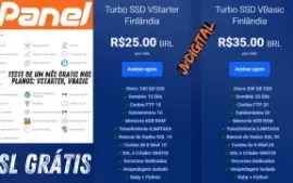 Hospedagem de Sites - cPanel Teste 1 mês grátis, 6 gb ram