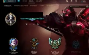Conta Platina, 128 SKINS, 11 GEMAS, CHROMAS