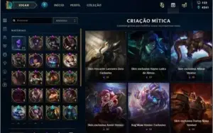 Conta Platina, 128 SKINS, 11 GEMAS, CHROMAS