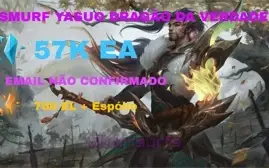 CONTA SMURF UNRANKED COM YASUO DRAGÃO DA VERDADE 57K EA