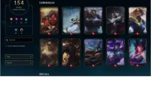 CONTA LOL COM MUITAS SKINS