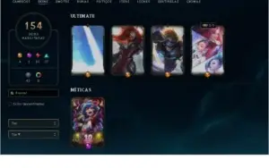 CONTA LOL COM MUITAS SKINS