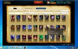 Conta Platina V Com muitos campões e skins.