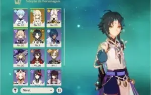 Conta com Xiao - Genshin Impact AR18 - Servidor da Ásia