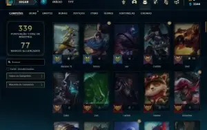 Conta Platina 4 com 110 Champs e 105 Skins + 1 Prestigio
