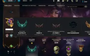 Conta Platina 4 com 110 Champs e 105 Skins + 1 Prestigio