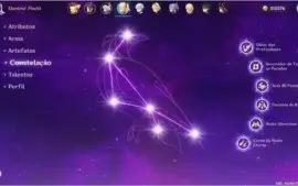 Genshin Impact AR55 - 7 personagens 5* + 2 armas 5*