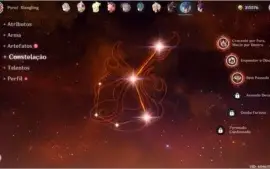 Genshin Impact AR55 - 7 personagens 5* + 2 armas 5*