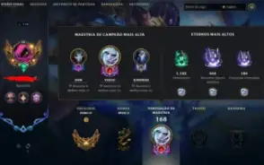 Conta League Of Legends Skinned Gold 3