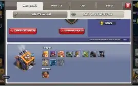 CONTA CLASH OF CLANS TOP 1850+ GEMAS