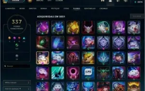 Conta League of Legends D1 - 351 skins
