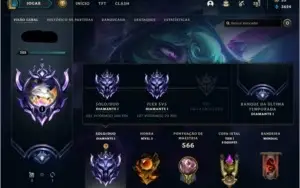 Conta League of Legends D1 - 351 skins
