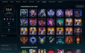 CONTA LOL D4, 200 SKINS, TFT, WILD RIFT BARATO
