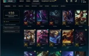Conta diamante 4 com 34 bonecos e 6 skins