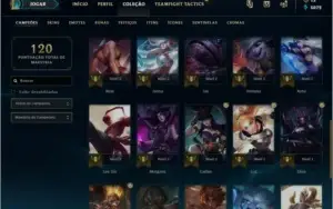 Conta diamante 4 com 34 bonecos e 6 skins