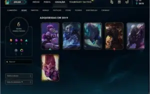 Conta diamante 4 com 34 bonecos e 6 skins