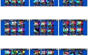 awl Stars com todos os brawlers, passes e skins raras