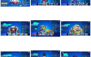 awl Stars com todos os brawlers, passes e skins raras