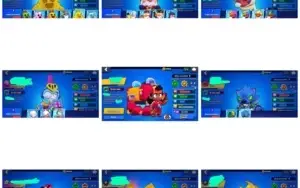 awl Stars com todos os brawlers, passes e skins raras