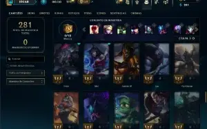 Ouro 2 com 80 Champs e 15 Skins