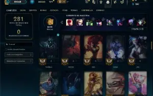 Ouro 2 com 80 Champs e 15 Skins
