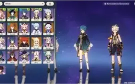 Conta Ar47  Diluc, Childe, venti, qiqi e weapon 5*