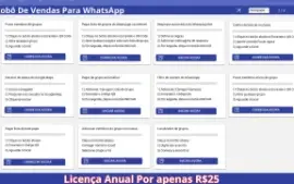 Robô de vendas Pra Envio em MASSA Licença Anual