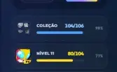 Conta Brawl Stars com 104/104 Brawlers